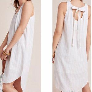 Cloth & Stone High Low Stripe Sleeveless Dress Tie